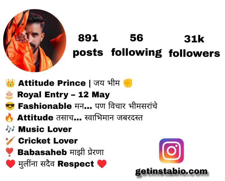 250+ Best Jay Bhim Instagram Bio Marathi | Boys and Girls