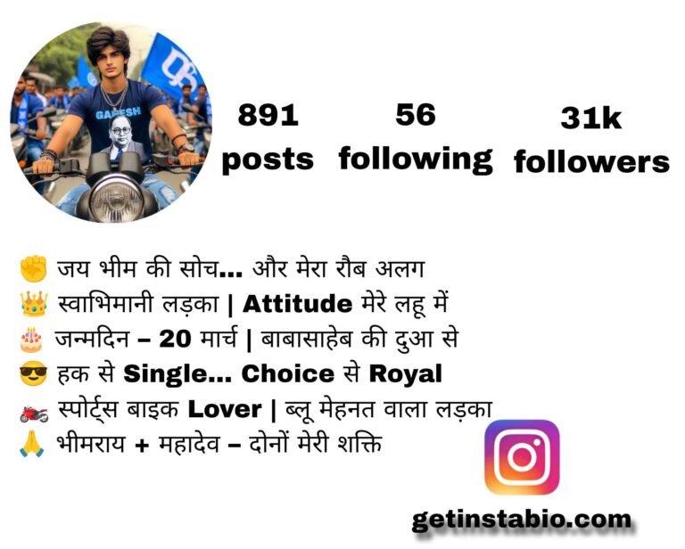250+ Best Jay Bhim Instagram Bio Marathi | Boys and Girls