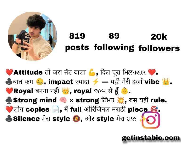 New Attitude Best 346+ Perfect Bio For Instagram