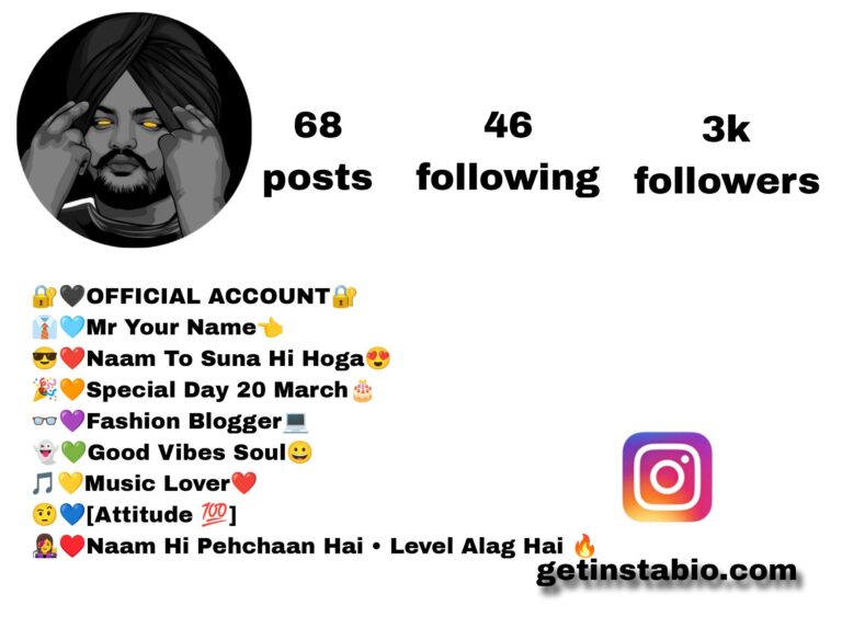 Best 179+ Sidhu Moose Wala Instagram Bio [2026]