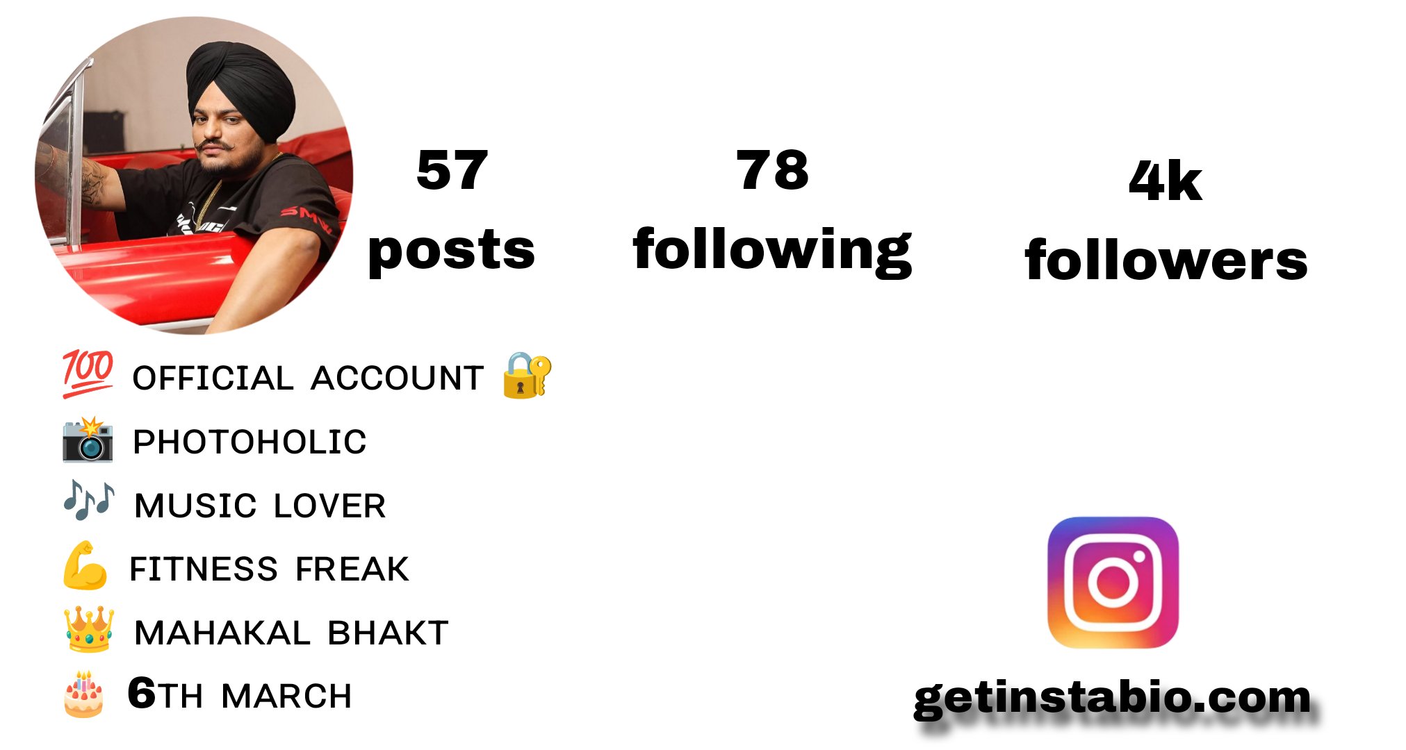 Best 179+ Sidhu Moose Wala Instagram Bio [2026]