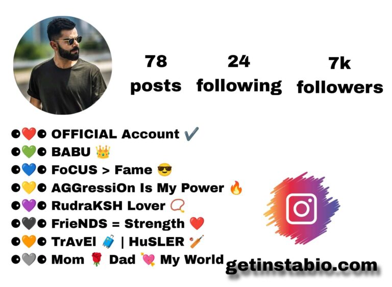 Best 178+ Virat Kohli Instagram Bio