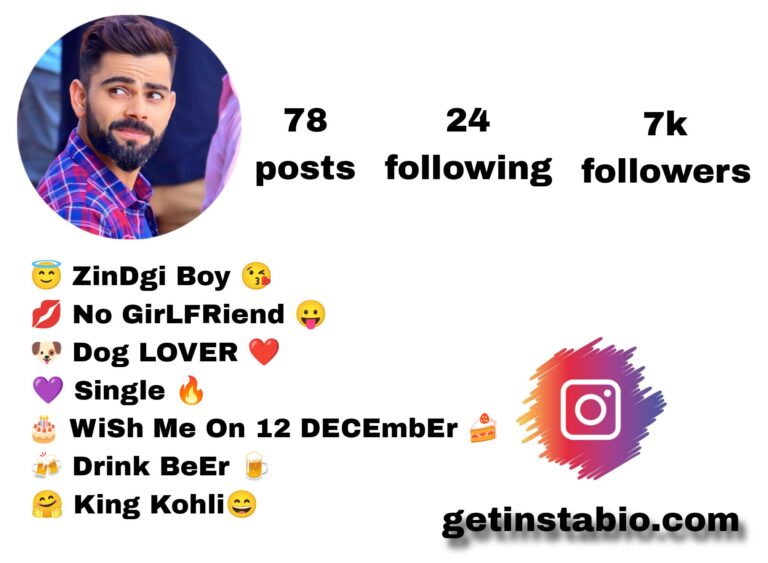 Best 178+ Virat Kohli Instagram Bio