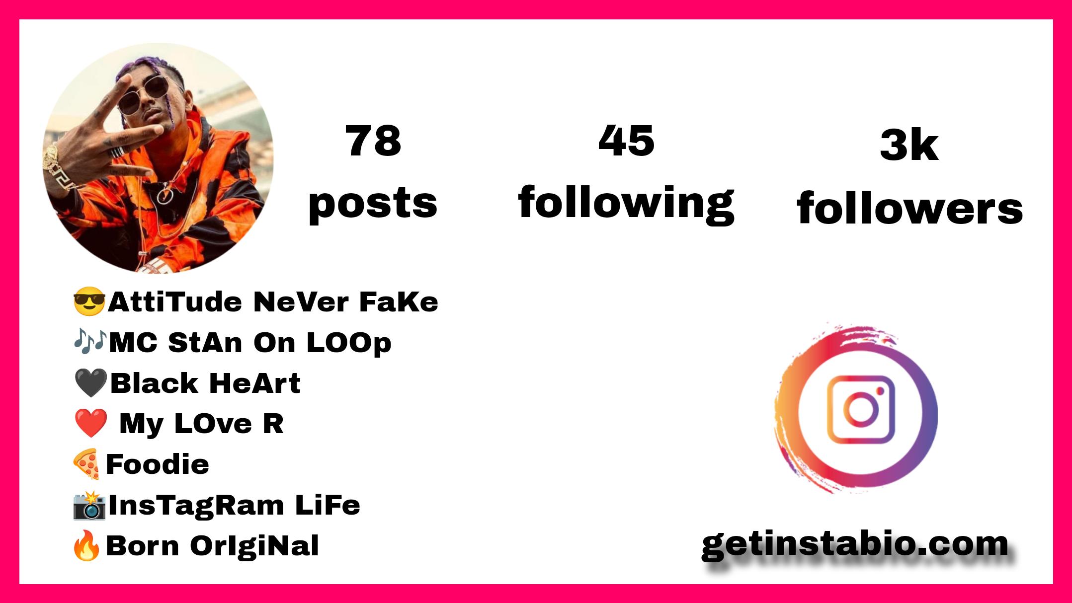 Best 104+ Mc Stan Instagram Bio