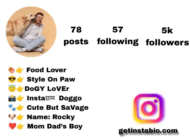 Best 167+ Dog Instagram Bio
