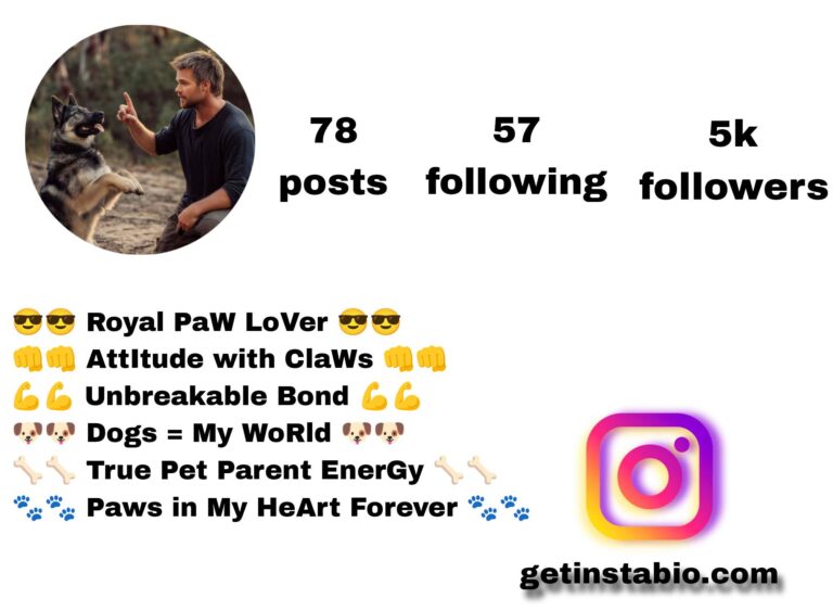 Best 167+ Dog Instagram Bio