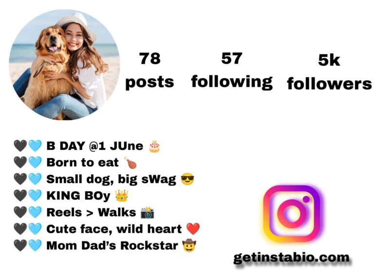 Best 167+ Dog Instagram Bio
