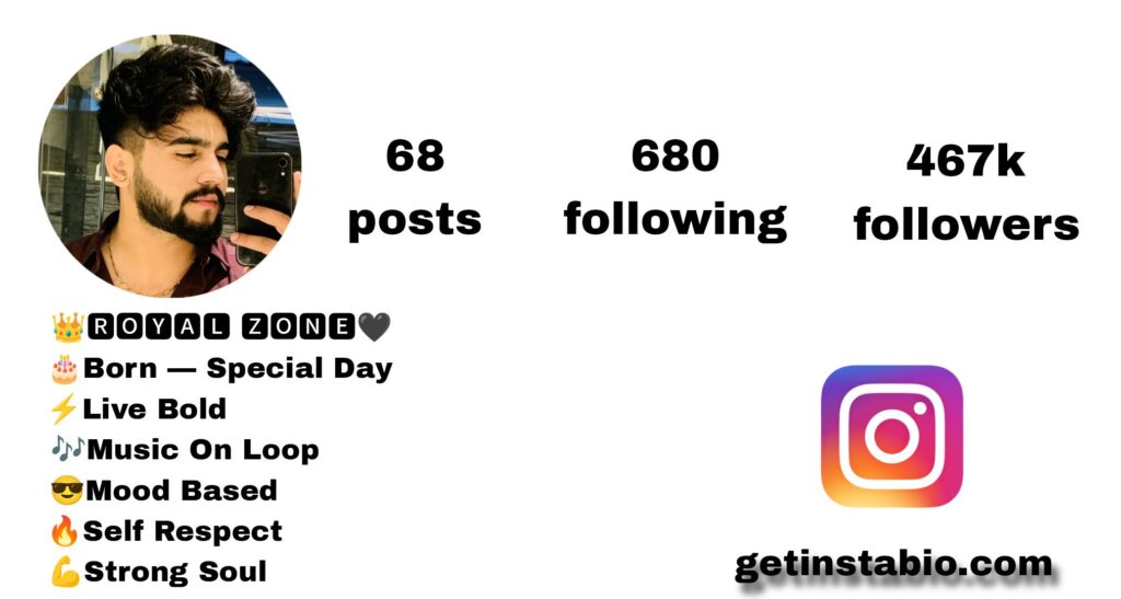 Royal Instagram Bio