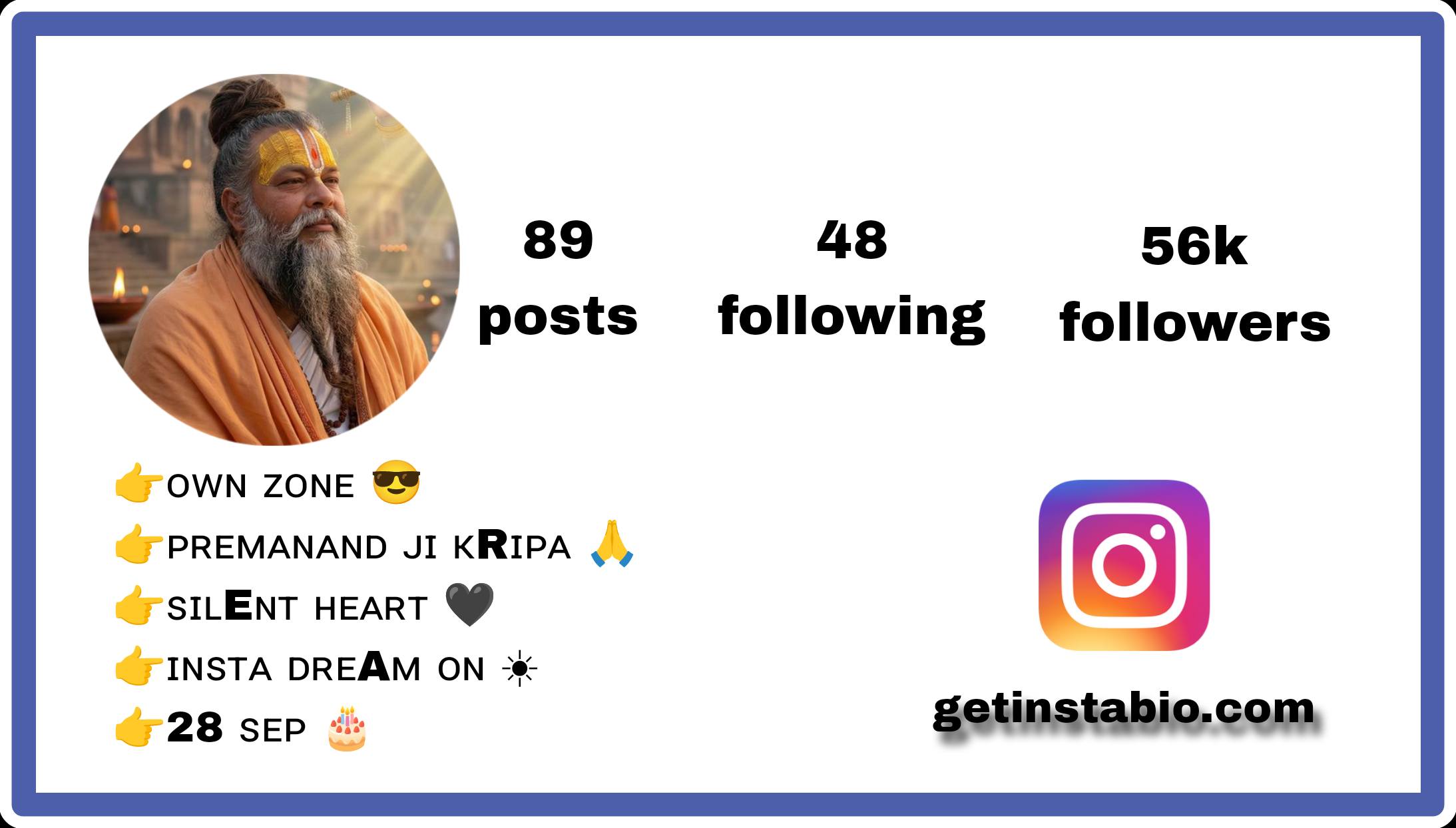 Best 108+ Premanand Bio Instagram 2026