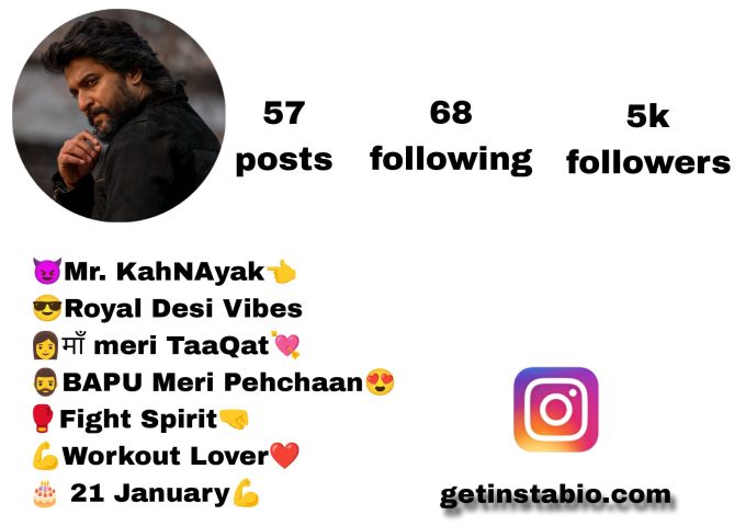Best 189+ Khalnayak Bio For Instagram